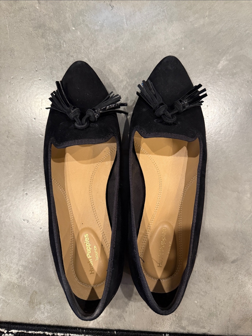 Women’s Black Suede Hush Puppies Loafers